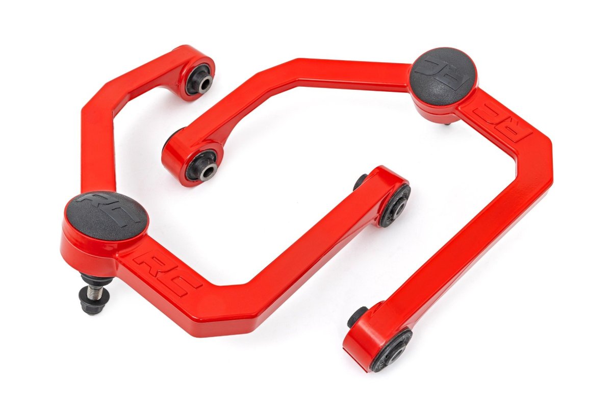 Nissan TITAN Forged Upper Control Arms - Rough Country - 2-3 Inch Lift - Red - '04-'23